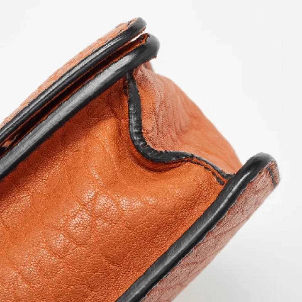 Dior Vintage Pre-owned Leather dior-bags Orange Dames