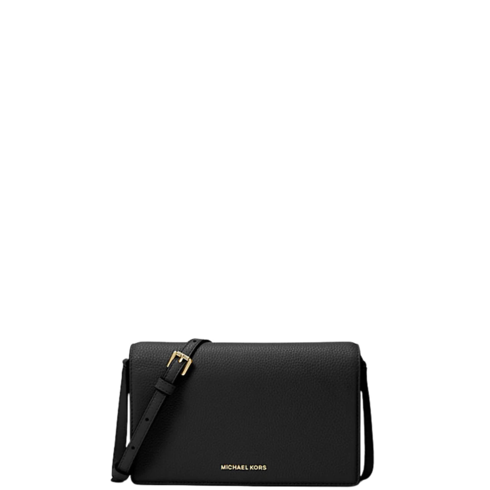 Michael Kors Zwarte Flap Crossbody Tas Black Dames