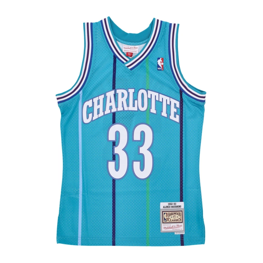 Mitchell & Ness Alonzo Mourning Basketbal Tanktop Blue Heren