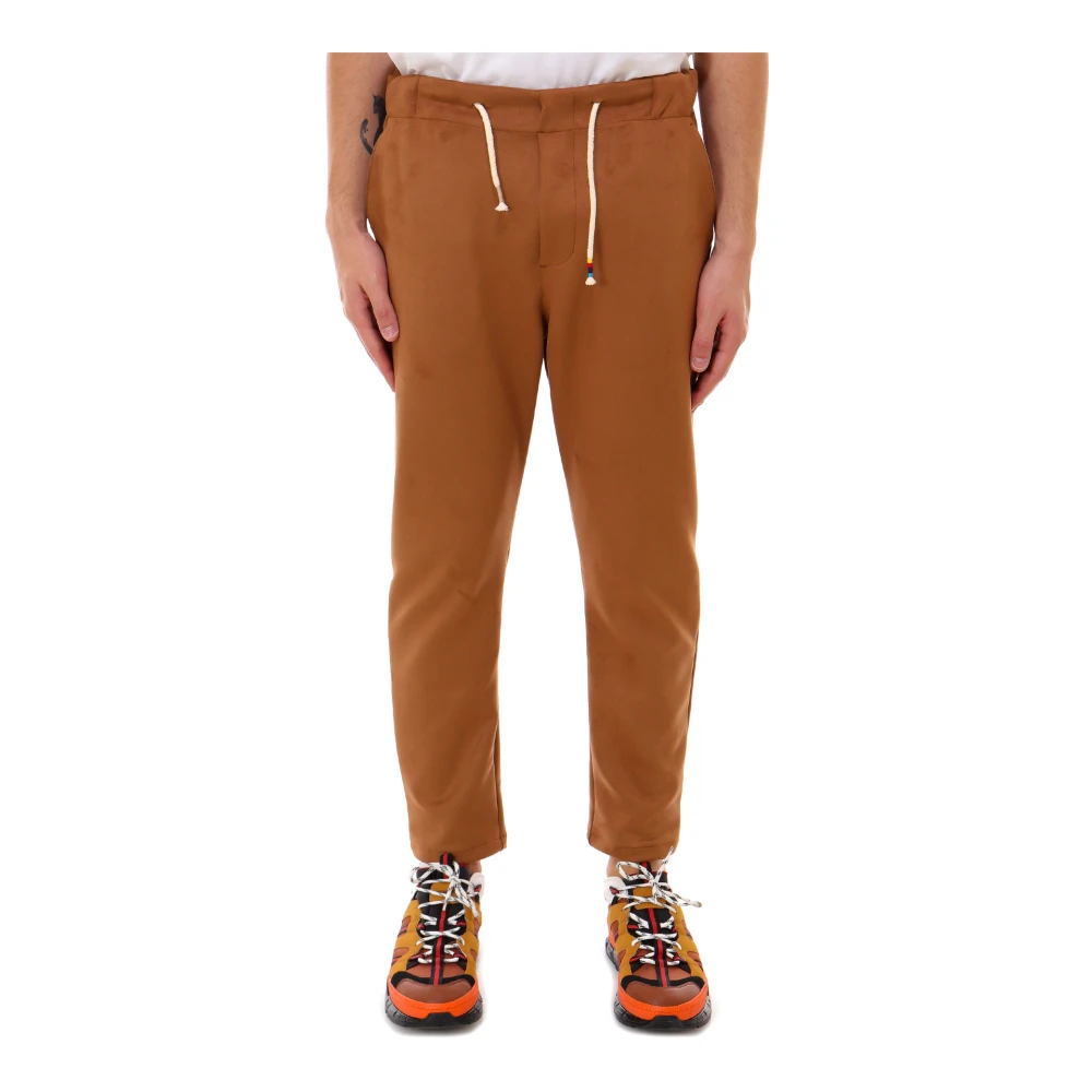 The Silted Company Slim-fit Trousers Brown Heren