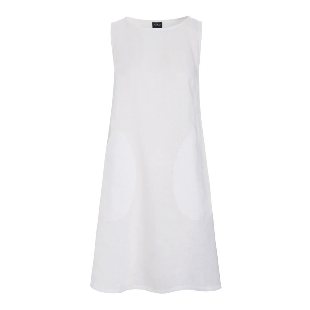 Bitte Kai Rand White Short Dresses, Female, Xs, Airy Linen Dress