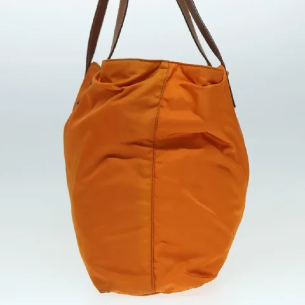 Prada Vintage Pre-owned Fabric totes Orange Dames