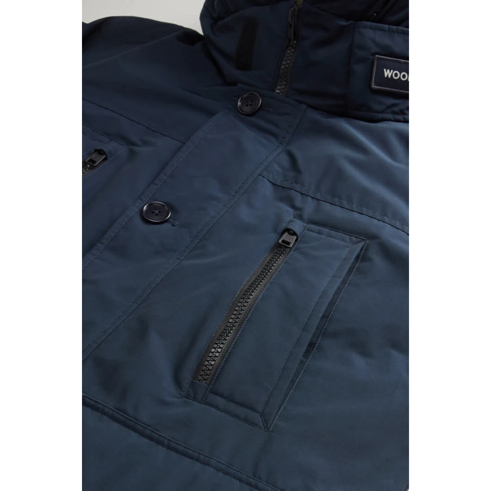 Woolrich Arctic Parka Melton Blue Heren