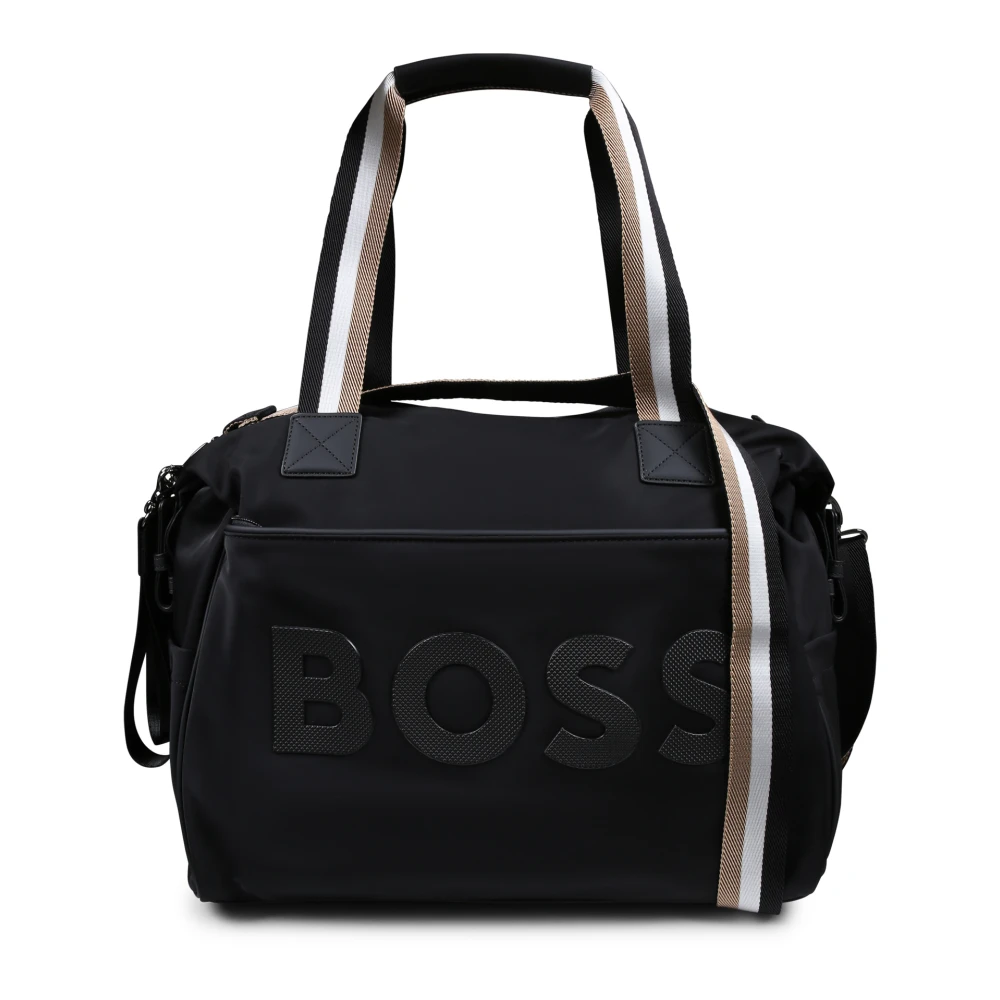 Hugo Boss Zwarte luiertas met logo Black Unisex