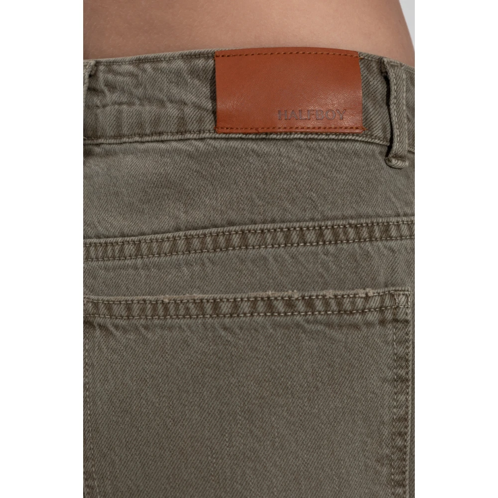 Halfboy Jeans met toelopende pijpen Gray Dames
