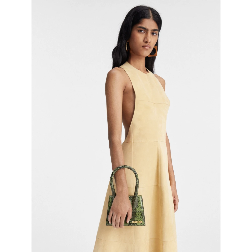 Jacquemus Groene Le Chiquito Moyen Tas Green Dames