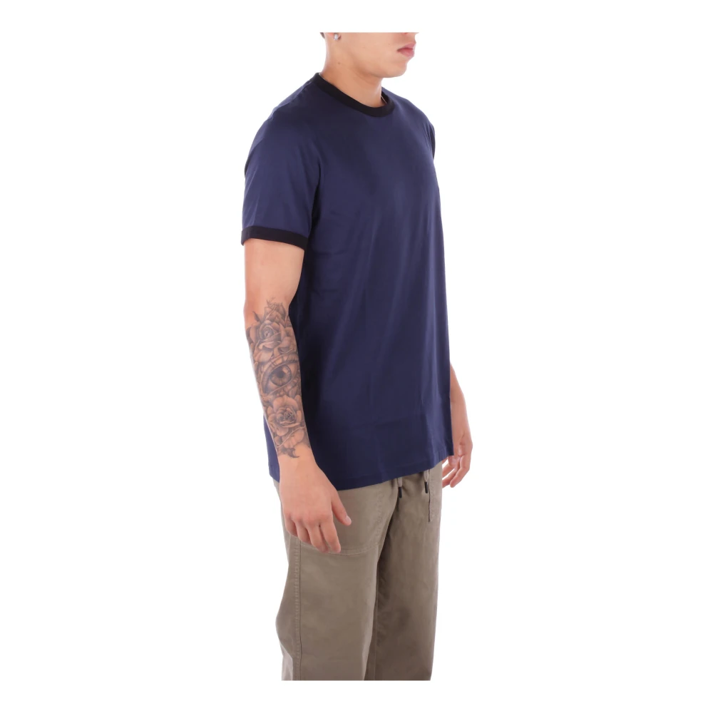 Fred Perry Logo Front T-shirts en Polo's Blue Heren