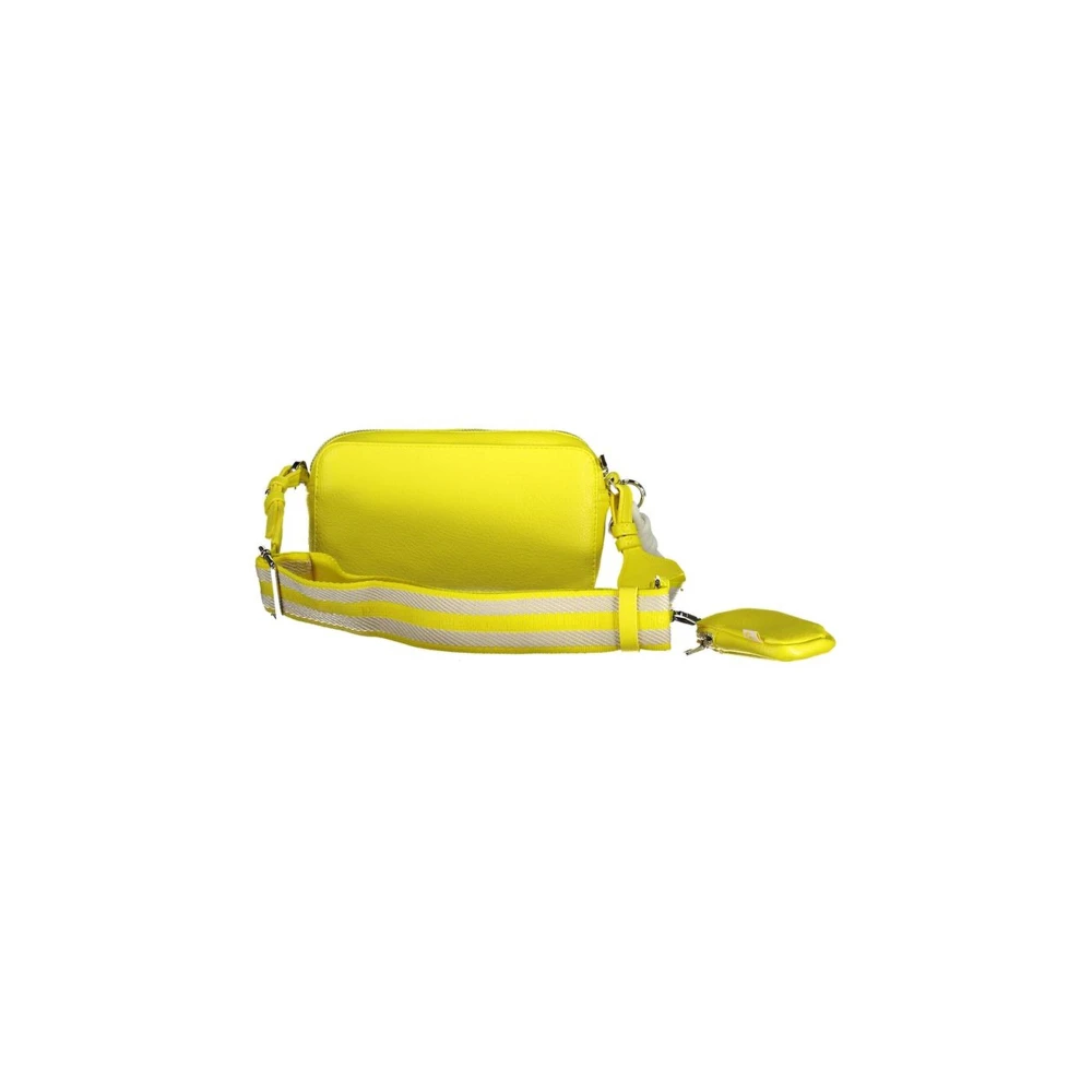 Desigual Gele Polyethyleen Handtas met Meerdere Compartimenten Yellow Dames