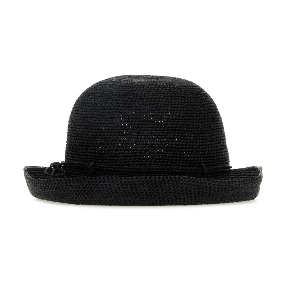 Helen Kaminski Zwarte Raffia Provence Hoed Black Dames