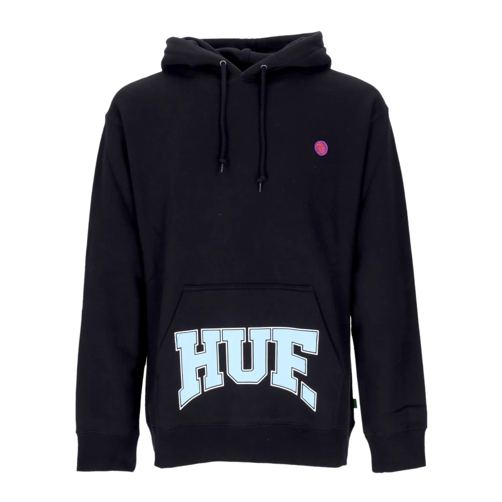 HUF Zwarte hoodie met kangoeroezak Black Heren