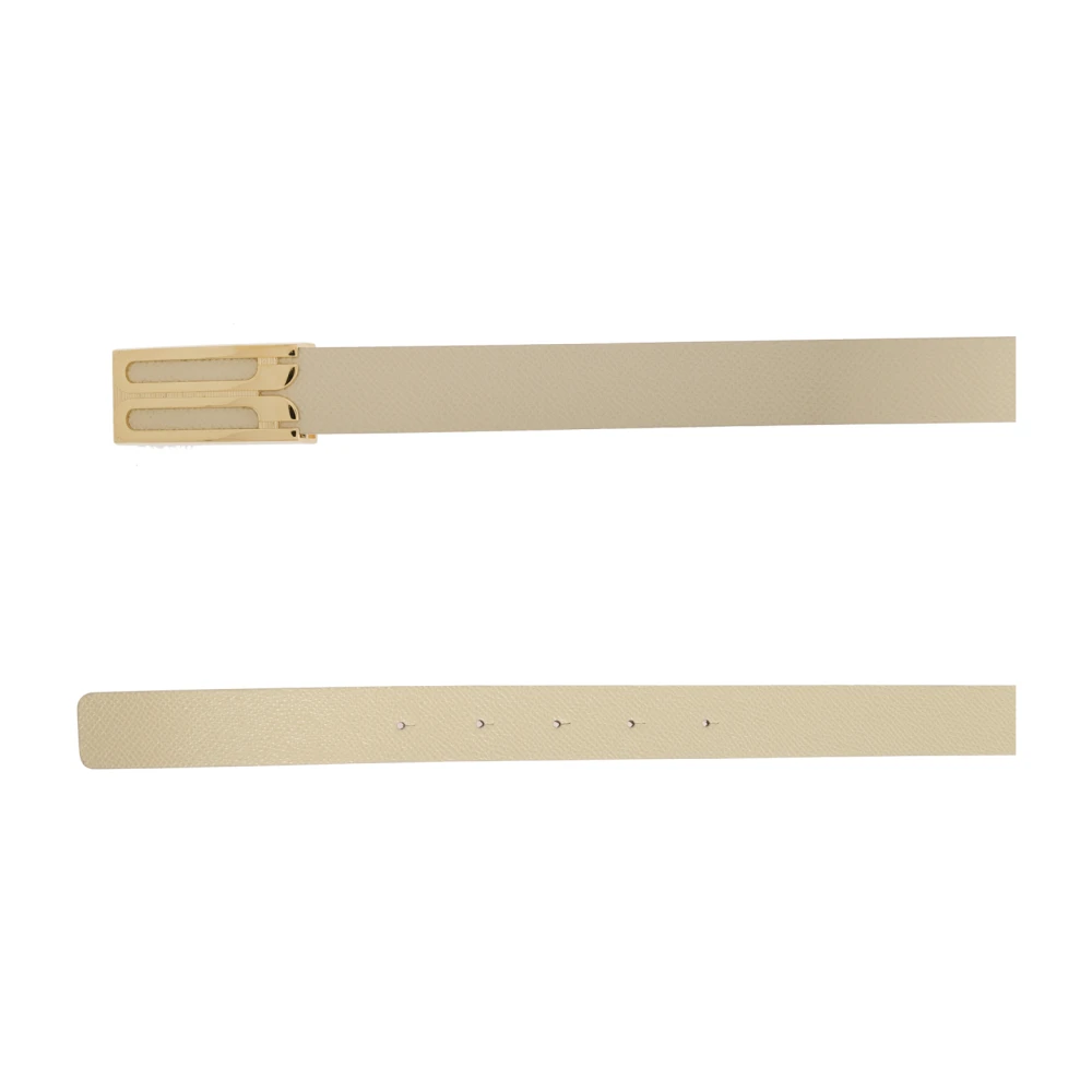 Victoria Beckham Leren riem Beige Dames