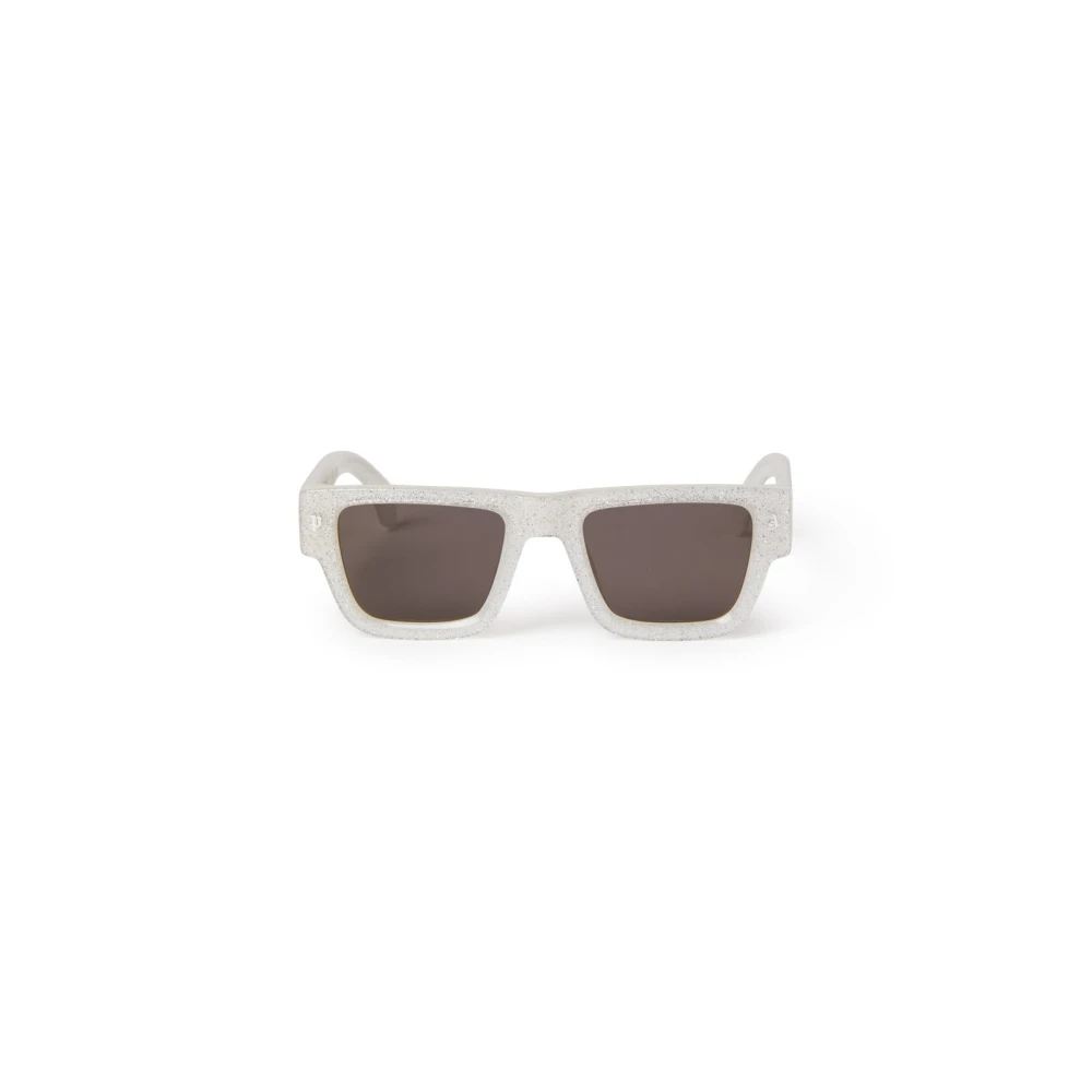 Palm Angels Unisex White Rectangular Sunglasses