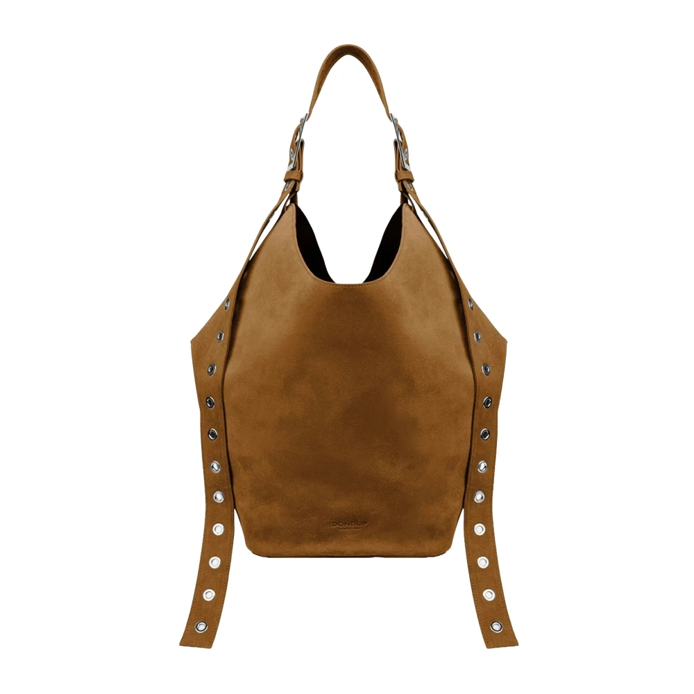 Dondup Women's Brown Big Hobo - Shoulder Bags - One Size - Bags