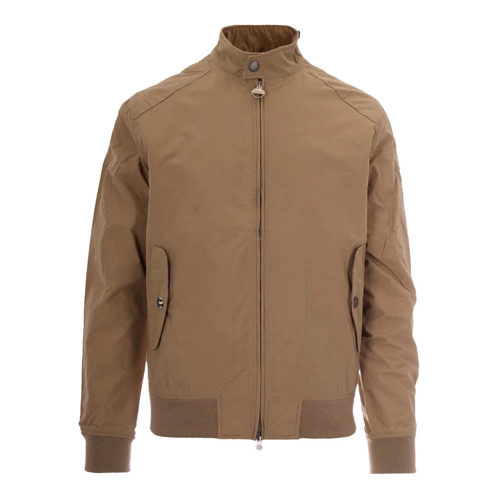 Barbour Men's Brown Rectifier Harrington Jacket - Bomber Jackets - L - Jackets