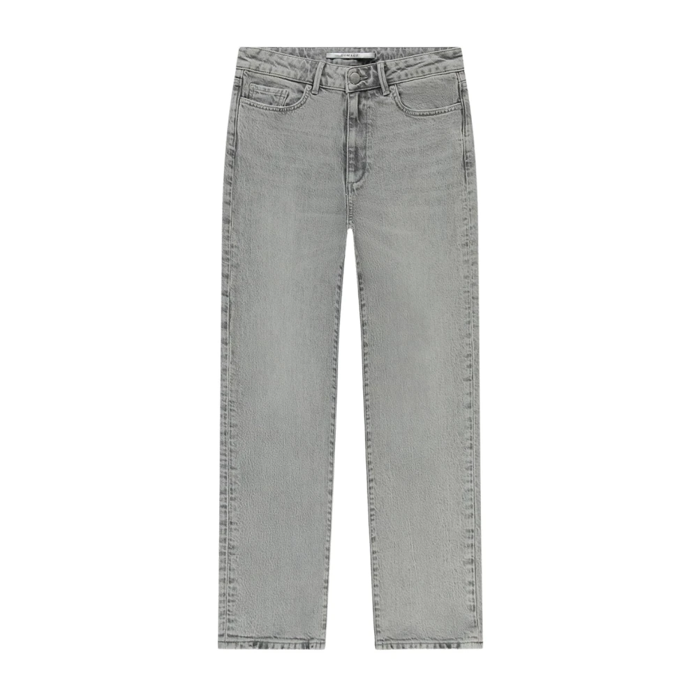 Homage Relaxed Straight Lichtgrijze Jeans Gray Dames