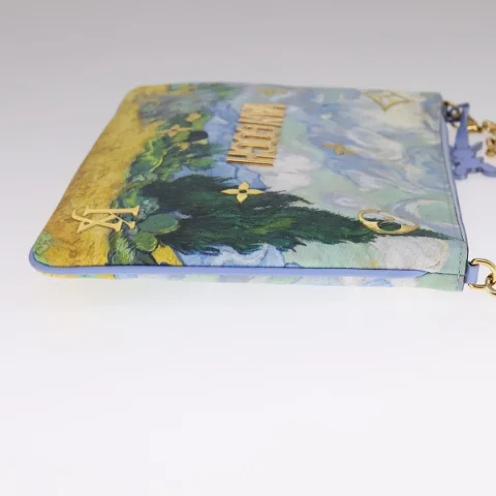 Louis Vuitton Vintage Pre-owned Leather pouches Blue Dames