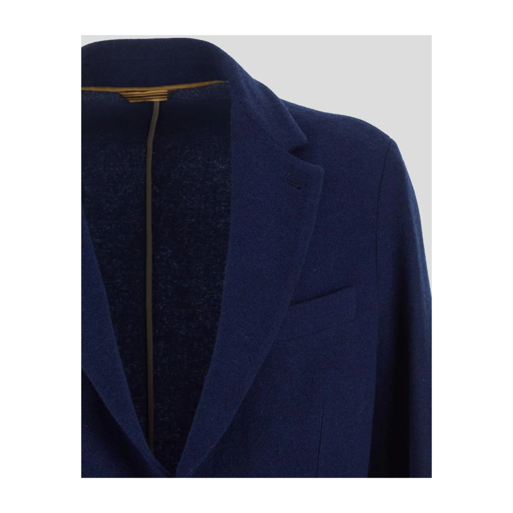 TOD'S Wollen en Kasjmier Klassieke Blazer Blue Heren