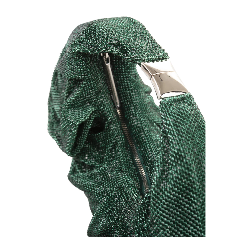 Benedetta Bruzziches Groene Kristal Metalen Mesh Handtas Green Dames