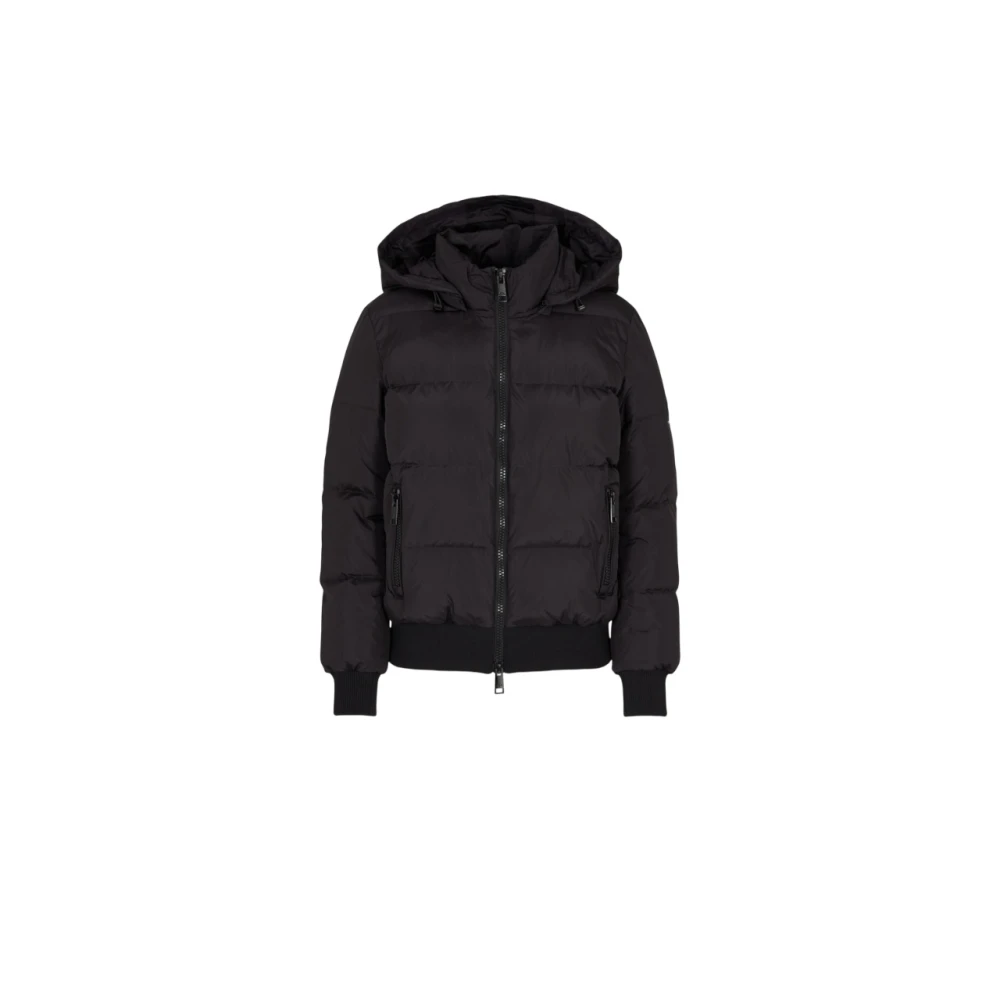 Armani Exchange Women's Black Quilted Hooded Down Jacket - Down Jackets - M - Jackets