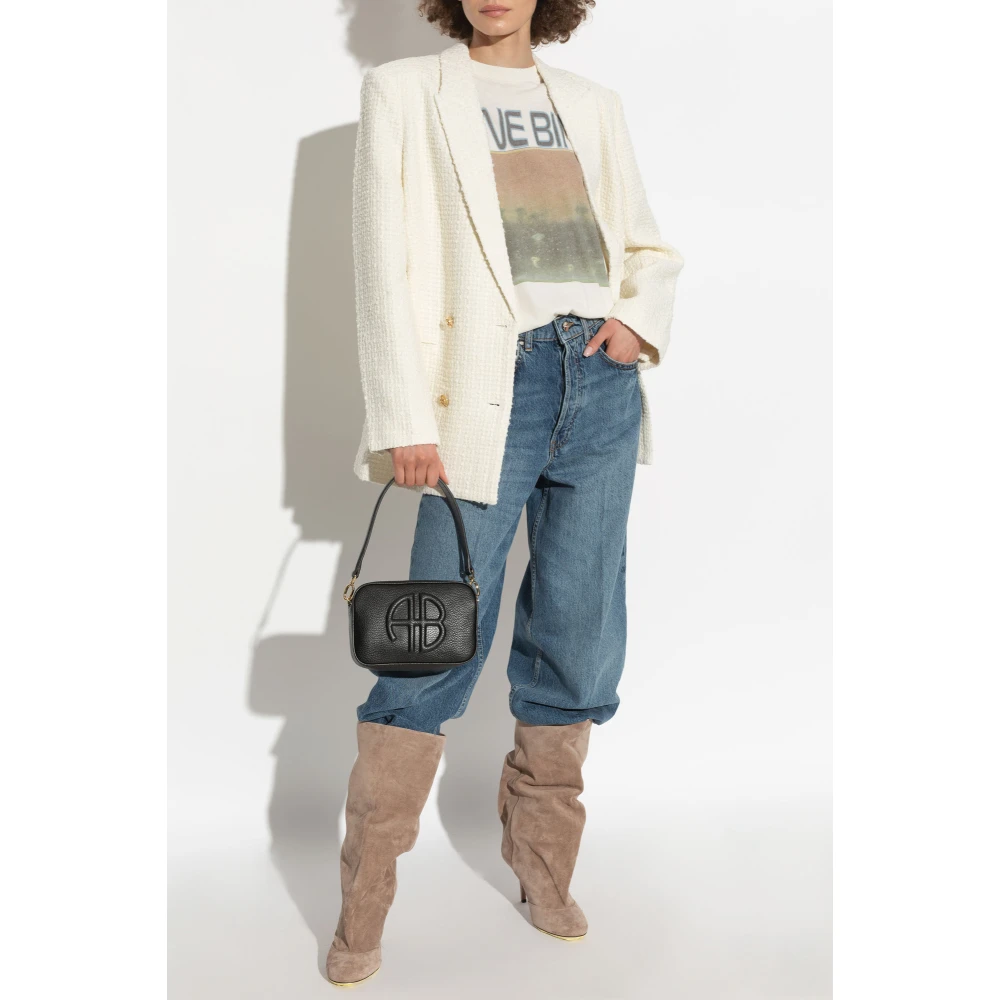 Anine Bing Tweed Blazer Beige Dames