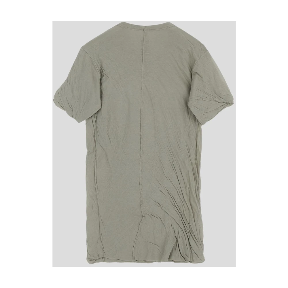 Rick Owens Double SS Katoenen T-Shirt Beige Heren