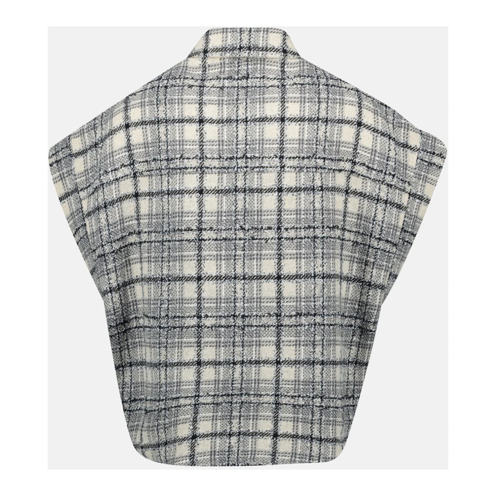 IRO Tweed Geruite Jas Lente-Zomer 2025 Gray Dames
