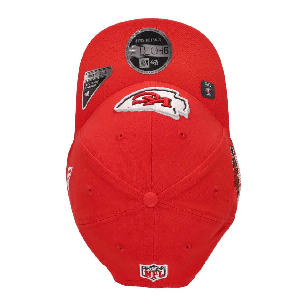 new era Curvy Visor Hat NFL Draft 24 Red Unisex