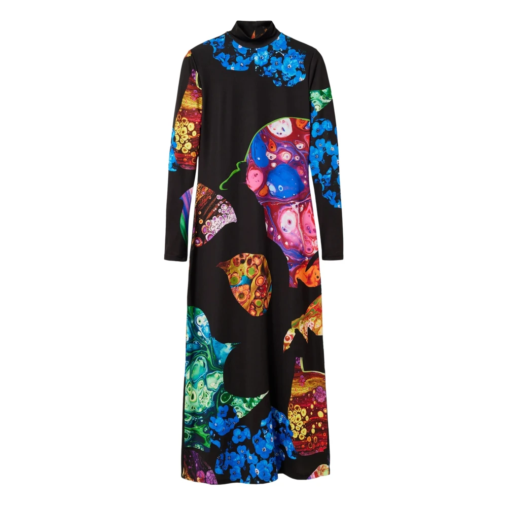 Desigual Black Midi Dresses, Female, S, Midi Dress