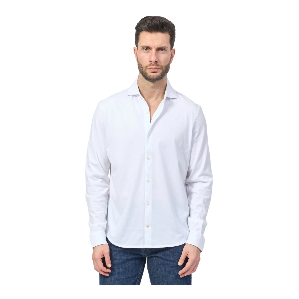 Ecoalf Klassiek Wit Overhemd Franse Naden White Heren