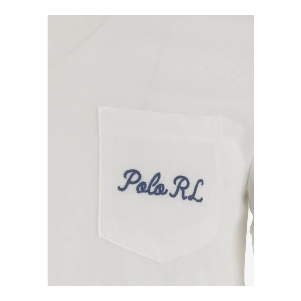Polo Ralph Lauren Katoenen T-shirt met Logo Print White Heren