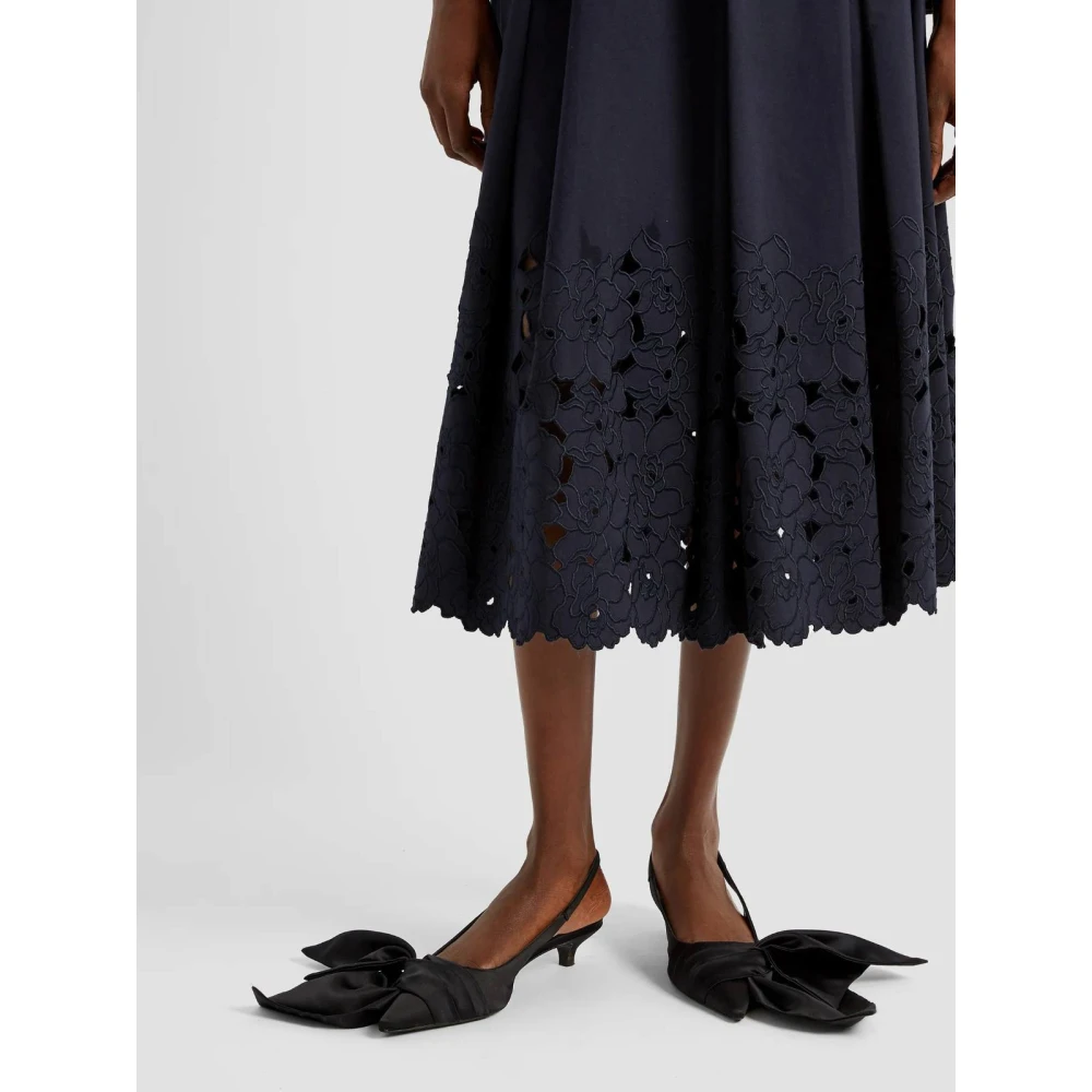 Erdem Blauwe Bloemen Plooirok Blue Dames