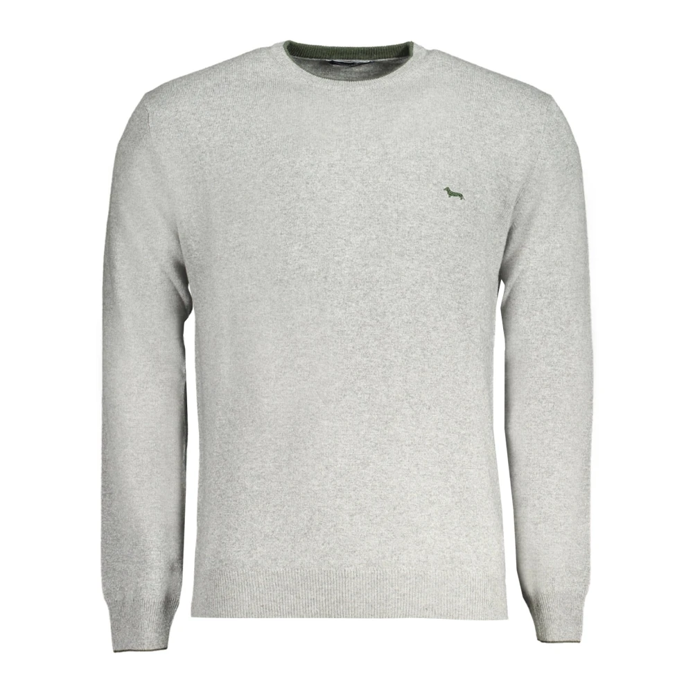 Harmont & Blaine Lange Mouw Pullover Jersey met Borduurwerk Gray Heren