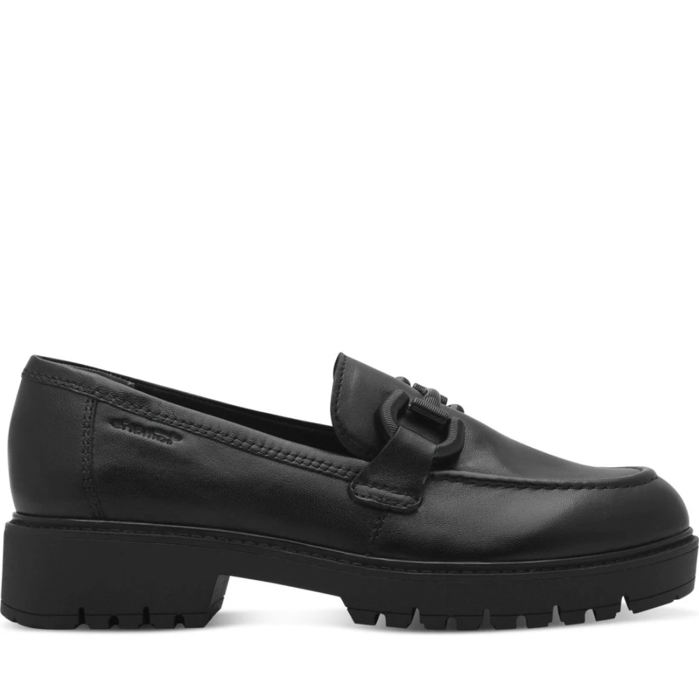 Tamaris Women's Black Loafers, 4 Uk, Closed Loafers