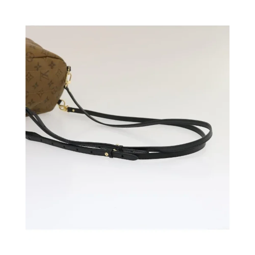 Louis Vuitton Vintage Tweedehands Wit Canvas Louis Vuitton Palm Springs Brown Dames