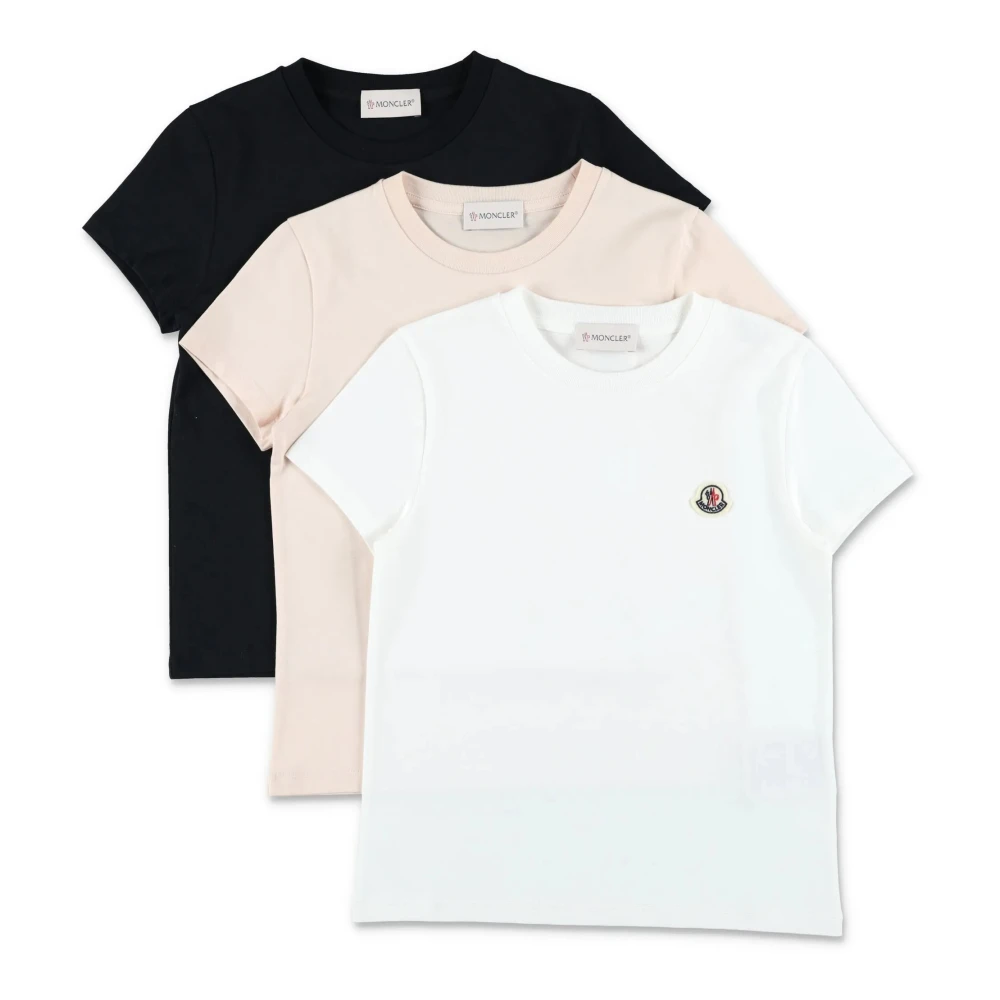 Moncler 3P2 T-Shirt 3 Pack - Female - Kids Short Sleeve T-Shirts - Multicolor - 12 Y - Kids