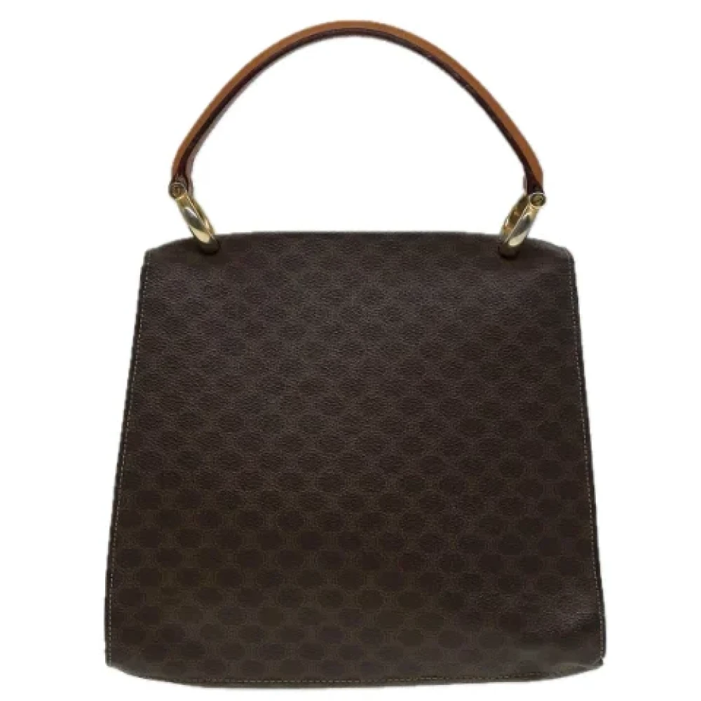Celine Vintage Pre-owned Canvas handbags Brown Dames