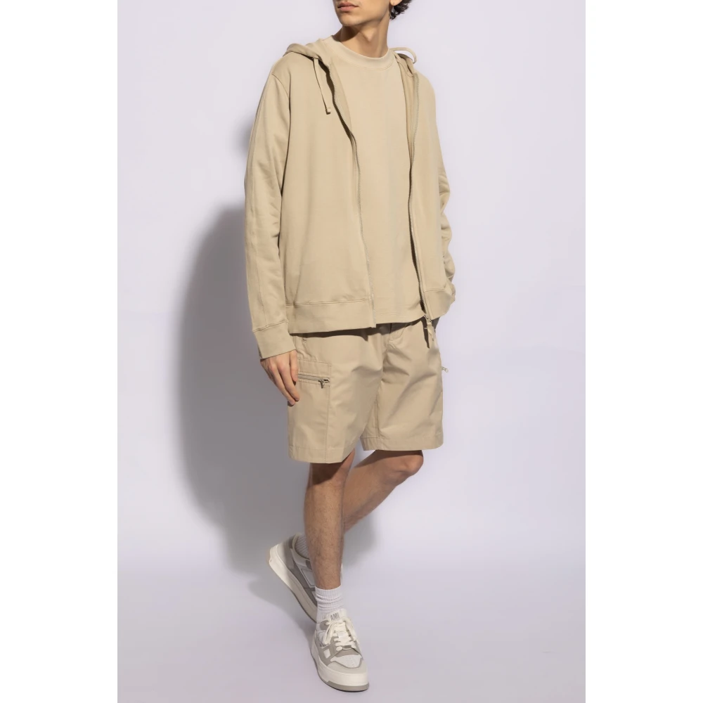 Stone Island T-shirt met logo Beige Heren