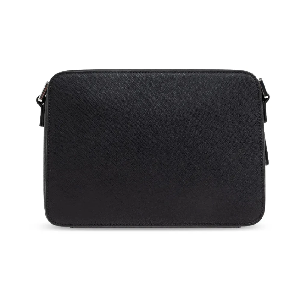 Emporio Armani Zwarte Crossbodytas voor Mannen Black Heren