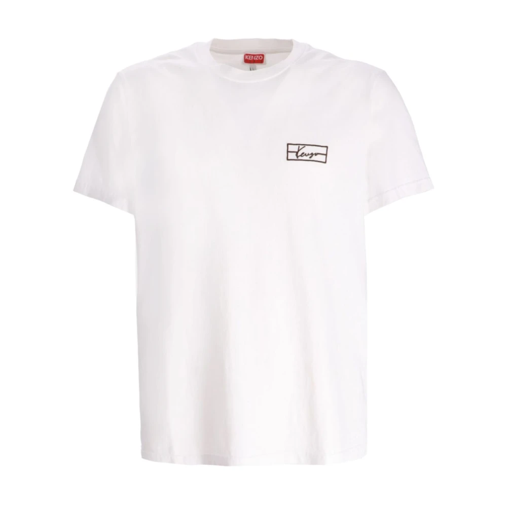 Kenzo Katoenen Ronde Hals Korte Mouw T-Shirts White Heren