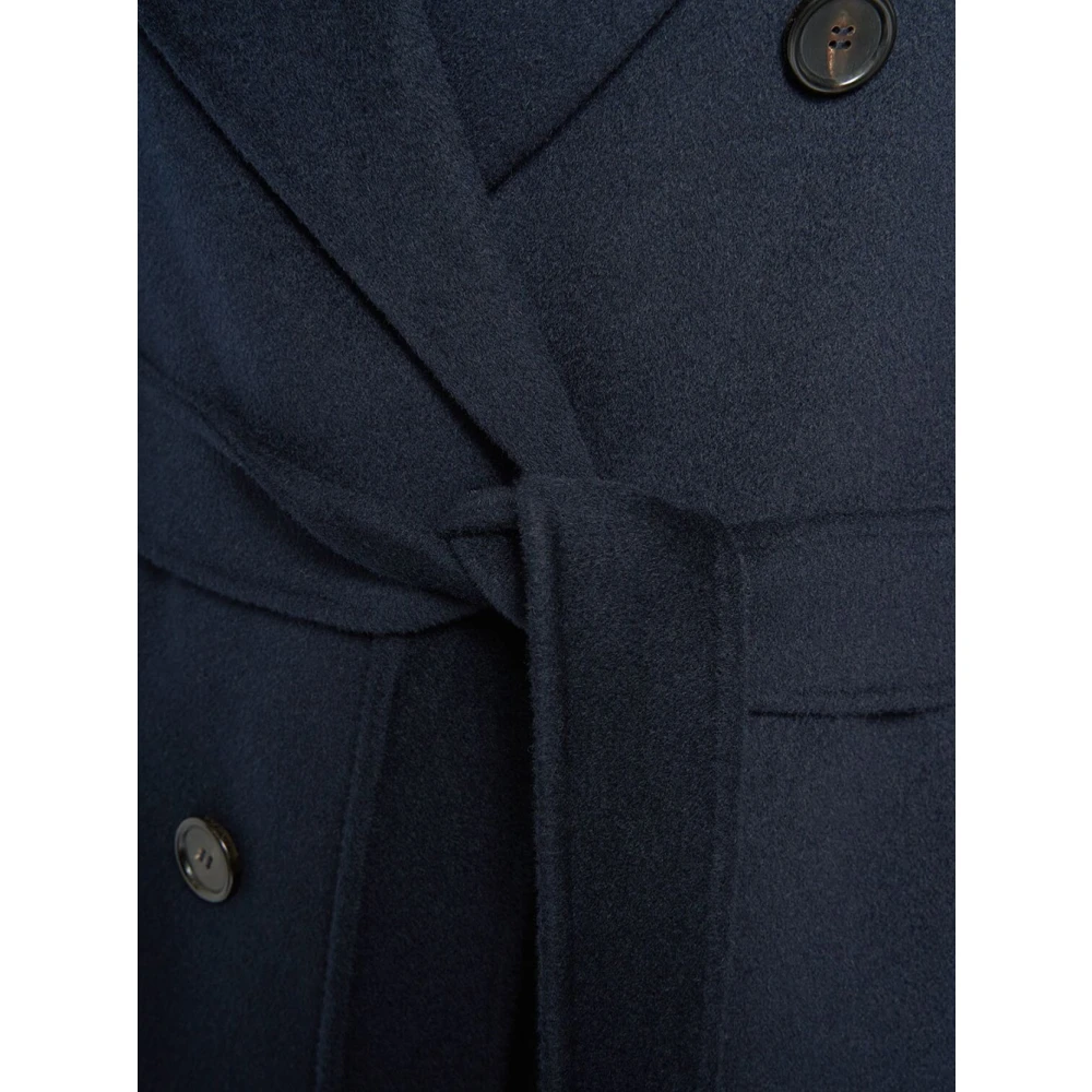 Max Mara Wollen Picasso Jas Blue Dames