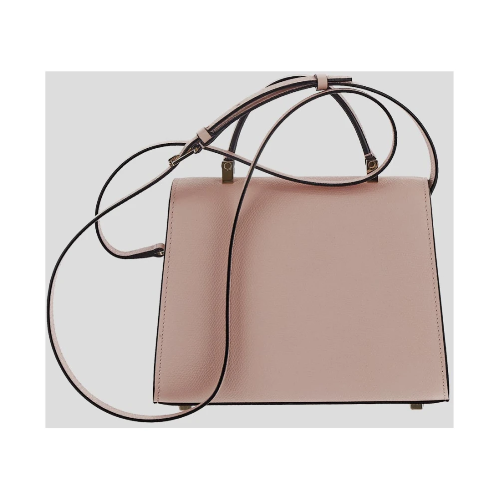 Valextra Leren Micro Tas Pink Dames