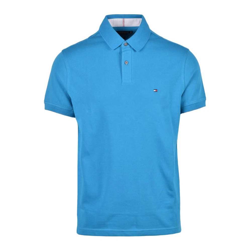 Tommy Hilfiger Katoen Elastaan Polo Shirt Blue Heren
