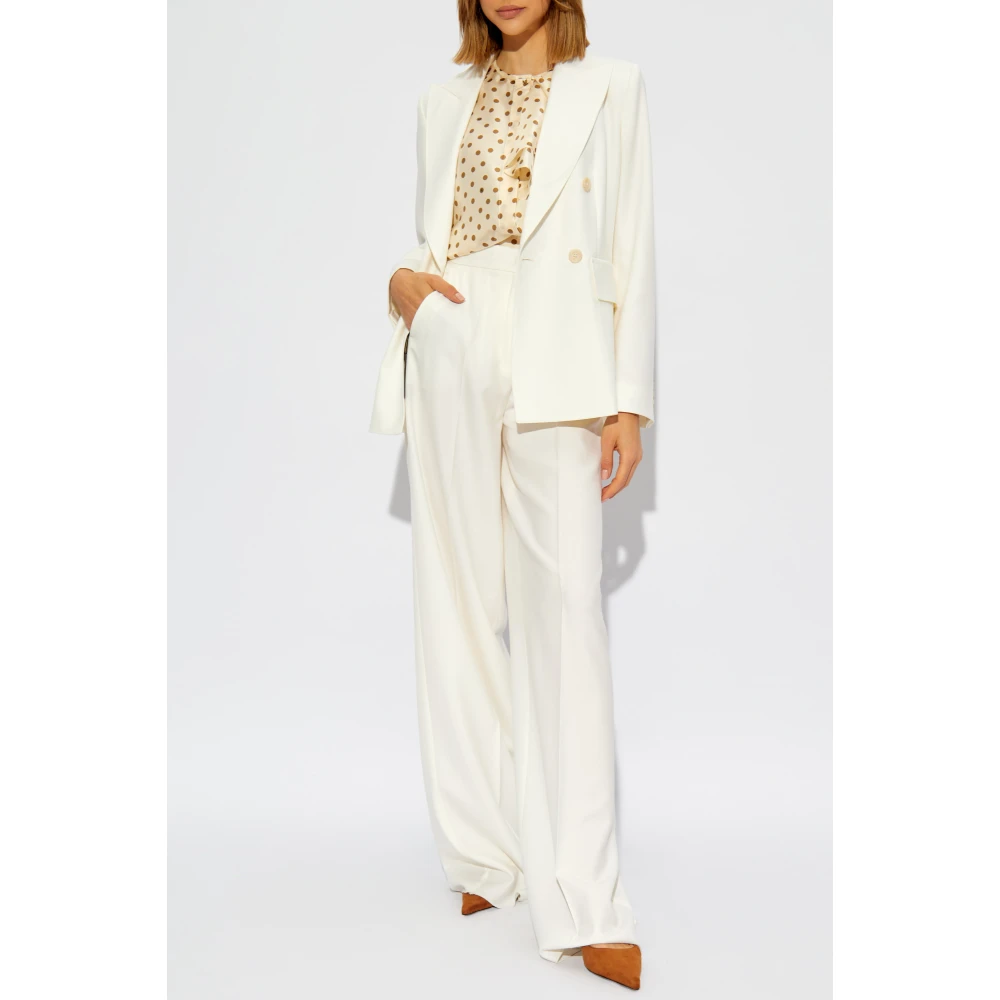 Max Mara Polka Dot Patroon Shirt 'Pegli' Beige Dames