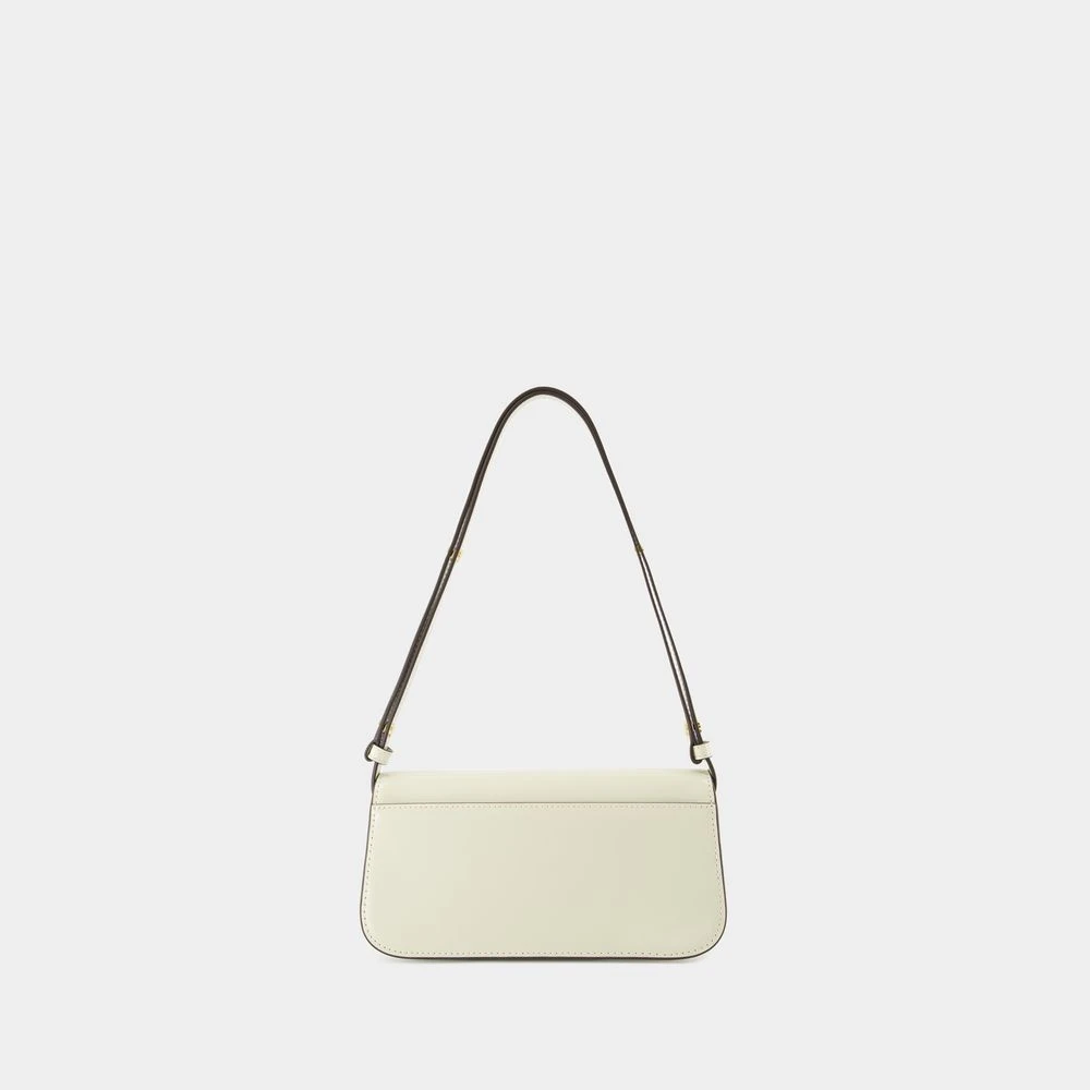 TORY BURCH Witte Leren Schoudertas met Handvat White Dames