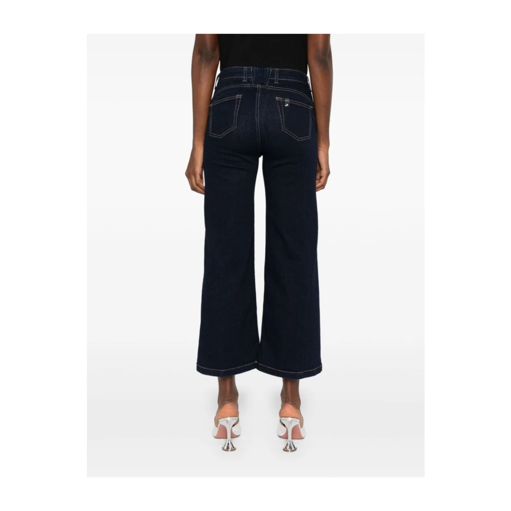 Liu Jo Donkerblauwe Katoenen Elastische Jeans Blue Dames