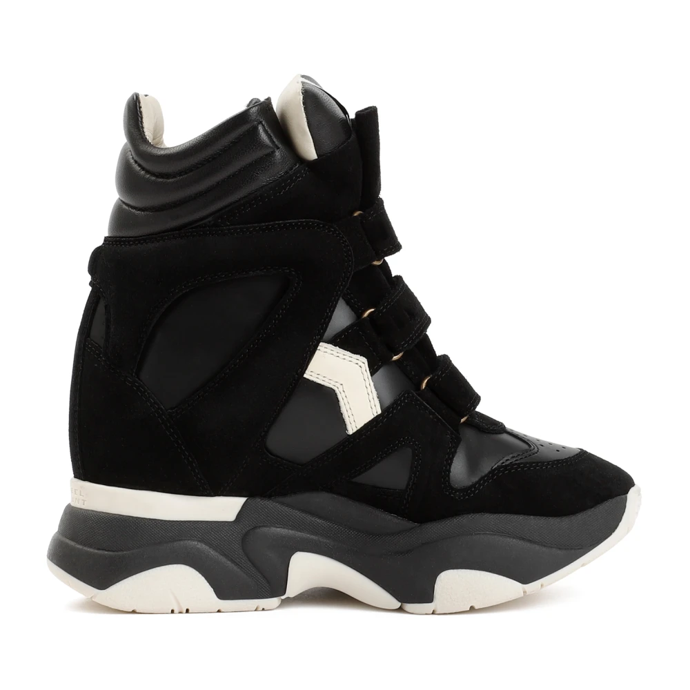 Isabel Marant Zwarte Sneakers met Verborgen Sleehak Dames Schoenen