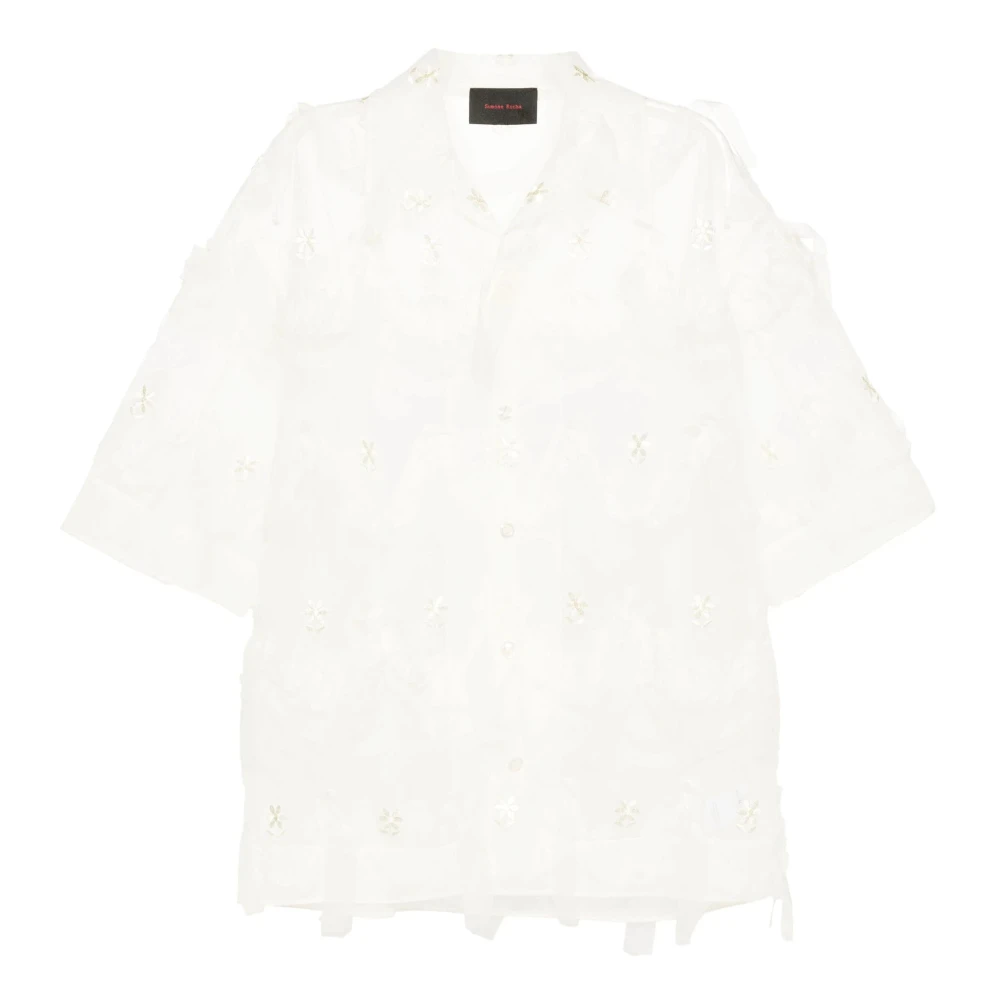 Simone Rocha Short Sleeve Shirts White Heren