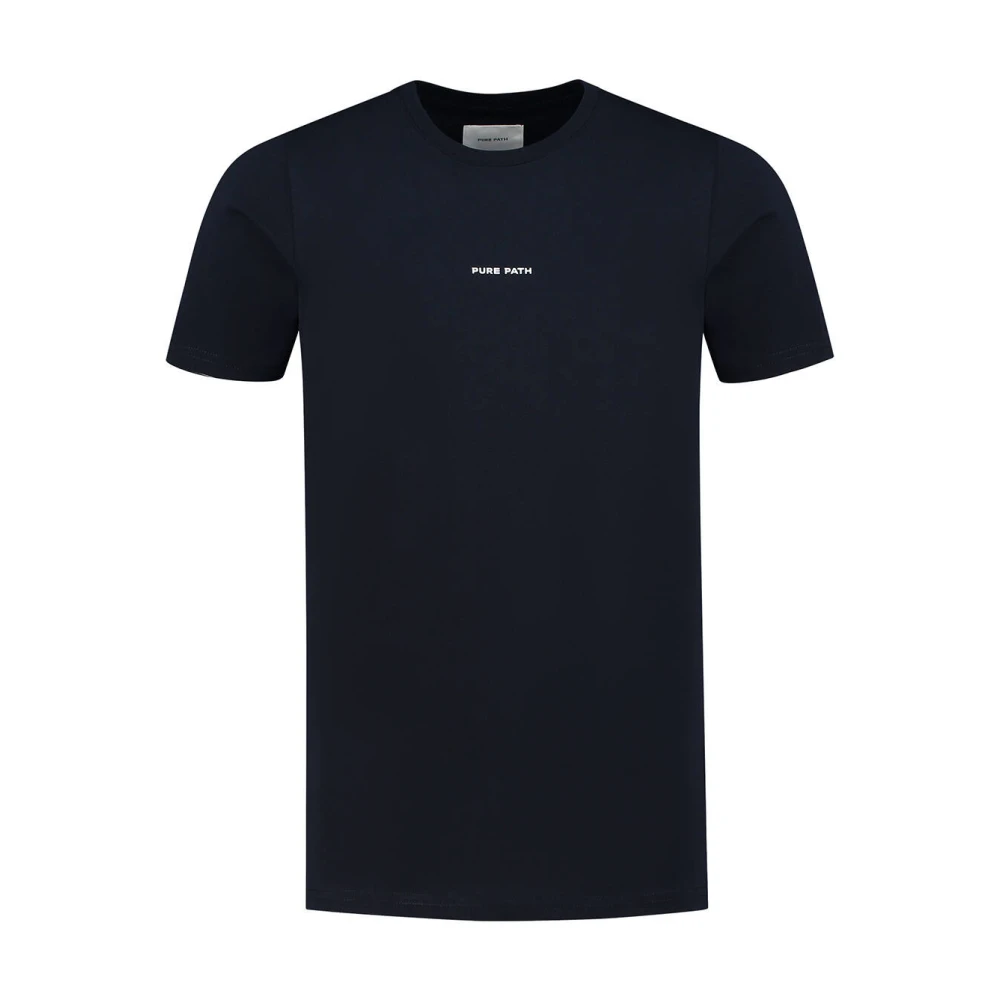 PURE PATH Heren Polo's & T-shirts Pure Logo T-shirt Donkerblauw