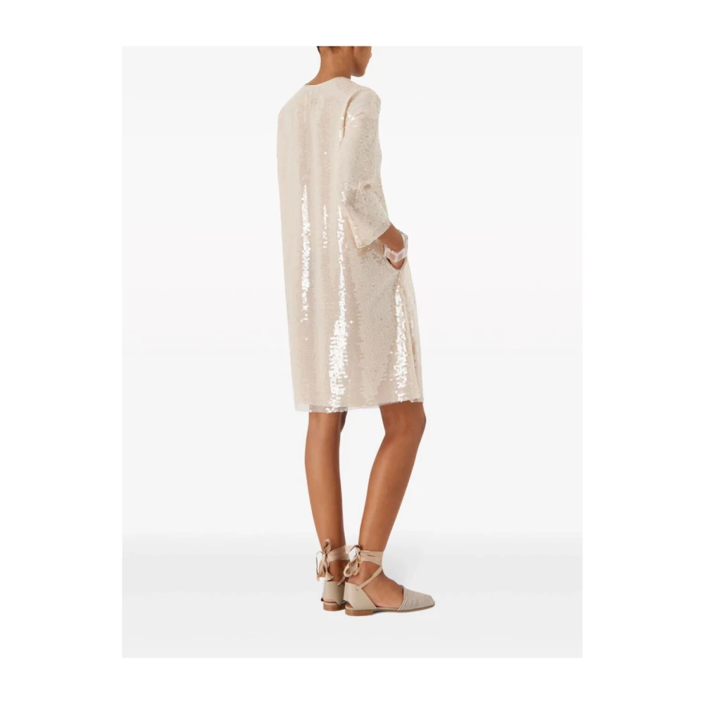 Emporio Armani Multicolor Elegante Jurk voor Vrouwen Beige Dames