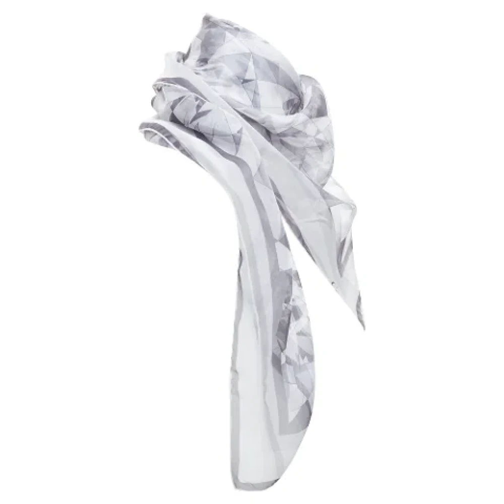 Cartier Vintage Pre-owned Silk scarves Gray Dames